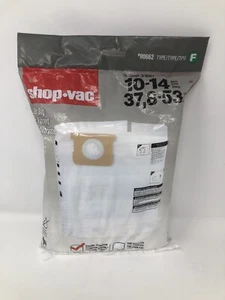 Bolsa de filtro Shop-Vac 10-14 galones #90662 tipo F - paquete de 3 - Imagen 1 de 3