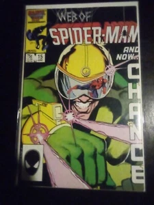 Web Of Spider-Man #15 • KEY 1st Appearance Of Chance! Cameo Of Foreigner! (1985) - Bild 1 von 1