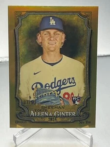2024 Topps ALLEN & GINTER EMMET SHEEHAN GOLD CHROME REFRACTOR DODGERS RC /50 #19 - Picture 1 of 2