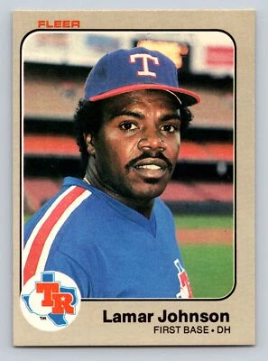 1983 Fleer Baseball #571 Lamar Johnson  Texas Rangers - Image 1 of 2