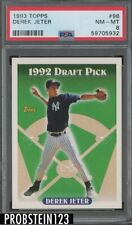 1993 Topps #98 Derek Jeter New York Yankees RC Rookie HOF PSA 8 NM-MT