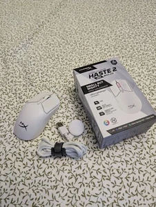 HyperX Pulsefire Haste 2 Mini Lightweight Wireless Optical Gaming Mouse White - Picture 1 of 2