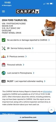 2004-2005 SABLE TAURUS Engine 3.0L DOHC DURATEC **94K** DROVE IN! FAST SHIP! Foto 1 de 2
