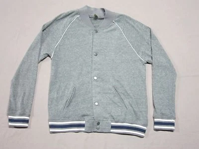 ROPA ALTERNATIVA HOMBRE GRIS JASPEADO MEZCLA POLIÉSTER CHAQUETA DE CHÁNDAL TALLA XL NUEVA Foto 1 de 4