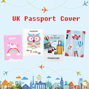 Funda para pasaporte del Reino Unido con bolsillo para identificación de viaje - Imagen 1 de 15