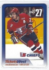2004-05 Spokane Chiefs (WHL) Scott Lynch player magnet 