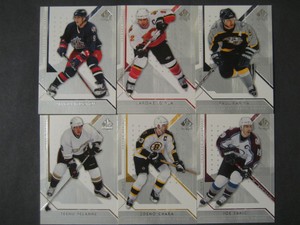 2006-07 UPPER DECK SP AUTHENTIC JAGR LINDROS SAKIC SELANNE IGINLA YOU PICK