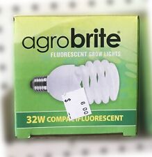 Hydrofarm Agrobrite FLC32D, 32 Watt, 6400K Fluorescent CFL Grow Lamp