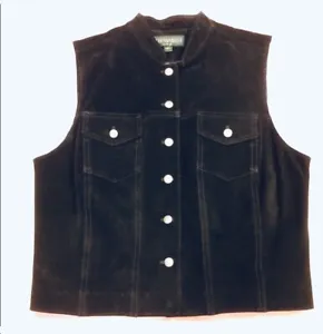 NWT Deluxe Suede Leather Vest  - Picture 1 of 5