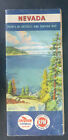 1953 Nevada road map Chevron  oil gas 16 pg booklet Lake Tahoe Las Vegas Reno 