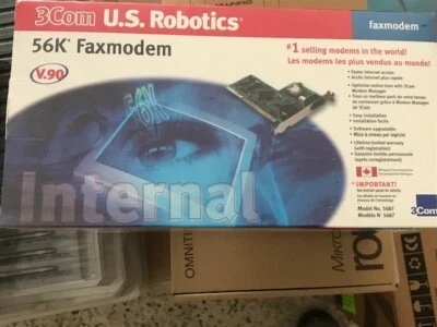 3COM US ROBOTICS 56K FAXMODEM MODEL 5687 - NEW - Image 1 of 2