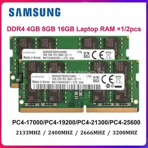 Samsung 4GB 8GB 16GB DDR4 2133 2400 2666 3200 MHZ SO-DIMM Laptop Memory RAM Lot - Picture 1 of 10
