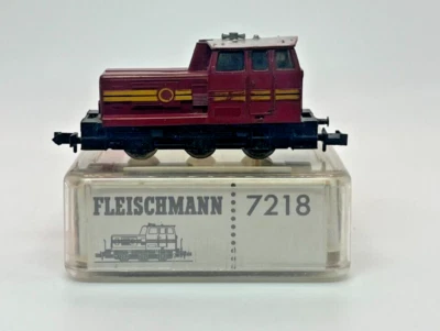 N Scale Fleischmann 7218 0-6-0 Diesel Locomotive Original Box - Image 1 of 4