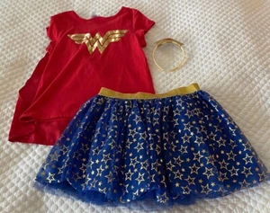 Kids DC Wonder Woman Top, Skirt & Headband Set (size 14/16) - Picture 1 of 13