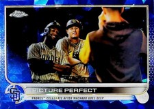 2022 Topps Chrome Update Sapphire Refractor US83 Picture Perfect Manny Machado