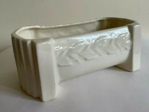 McCoy Pottery 1950's White Sand Butterfly Window Box Planter - Picture 1 of 7
