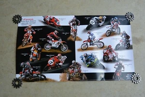 Honda Red Riders 2004 Red Line Report Poster Shop Sign Team Honda Ad 8433 Z4 - Picture 1 of 8