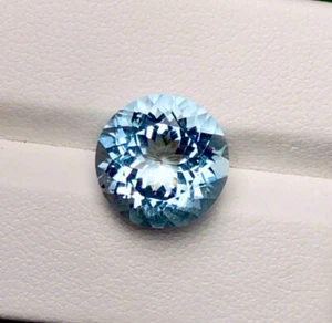 4ct+ UNIQUE HI END NATURAL EARTH MINE BLUE AQUAMARINE - Picture 1 of 4