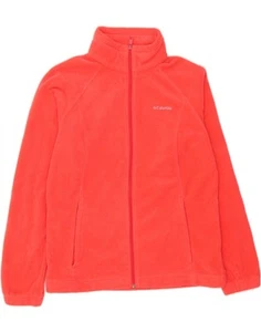 COLUMBIA Mens Fleece Jacket Large Red Polyester AC14 - Picture 1 of 3