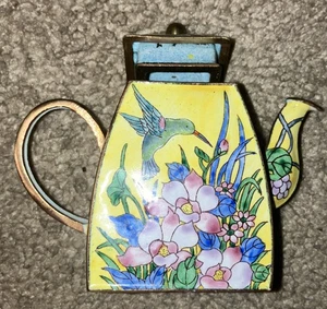 Mini tetera 1999 de colección con colibrí de Kelvin Chen - Imagen 1 de 8