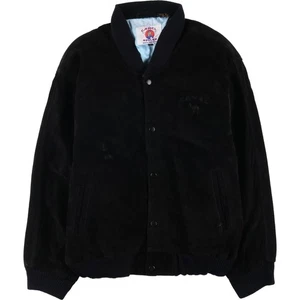 Vintage 90'S Camel Suede Leather Blouson Men's Size XL - Picture 1 of 12