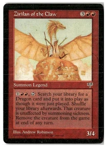 MTG Zirilan of the Claw - Mirage Moderately Played English - Picture 1 of 2