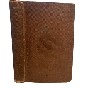 Antique Beeton's Dictionary of Universal Information Hardback Book Maps Beetons - Bild 1 von 17