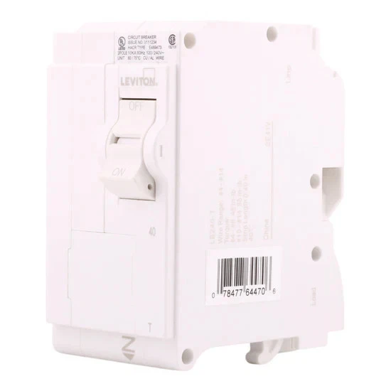 NUEVO Disyuntor Neutro Enchufable Estándar Leviton LB240-T 40A 2P 120/240V Foto 1 de 1