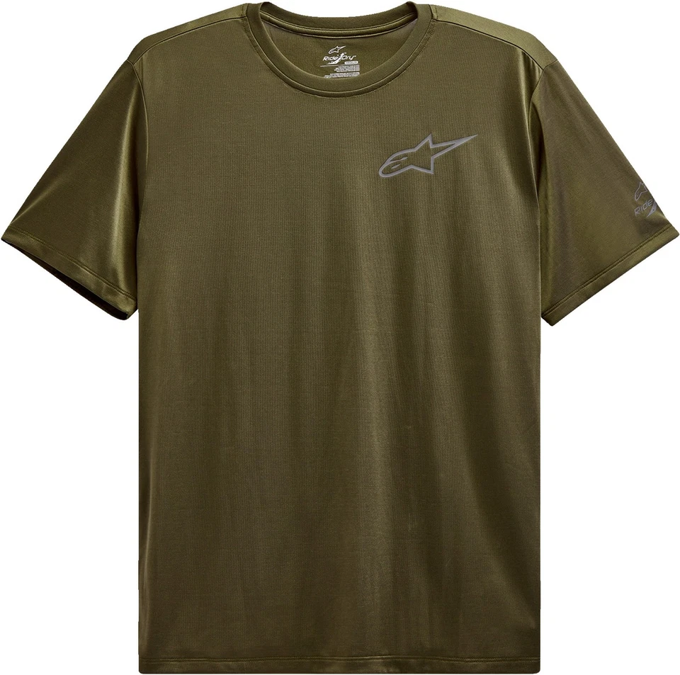 Camiseta Alpinestars Pursue Performance Masculina Manga Curta Verde Militar - Imagem 1 de 1