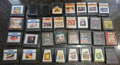 32 Games Atari 2600 5200 Video Game Lot Untested River Raid Spider-Man Adventure - Image 1 of 4