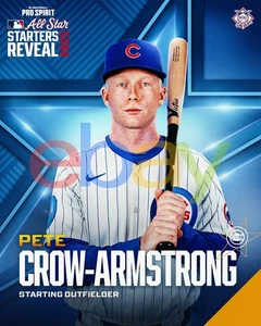 Foto de béisbol Pete Crow-Armstrong 2025 All Star Game Chicago Cubs 8x10 MLB - Imagen 1 de 1
