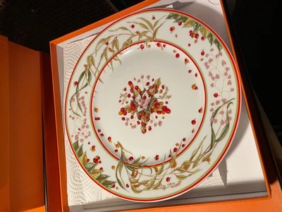  Hermes, Tafelgeschirr "Jardin de Pythagore", 1 Teller 27,2 cm. - Bild 1 von 4