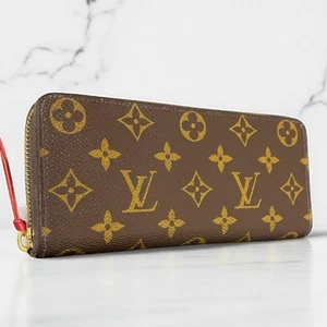 Q61 Clemence Louis Vuitton Cartera Larga Monograma de Japón - Imagen 1 de 11
