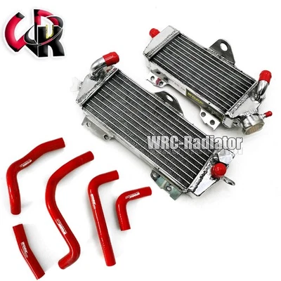 Manguera roja + radiador de aluminio para Kawasaki 1995-2006 KDX200; 1997-2005 KDX220R 2004 Foto 1 de 4