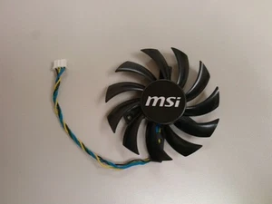 Cooler Fan For MSI GTX 460 GTX 5670 5750 5770 6670 6750 6770 PLD08010S12HH 75mm - Afbeelding 1 van 3