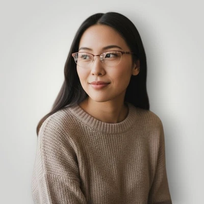 Carolina Herrera CH VHE079K Eyeglasses Frame Burgundy Gold Semi-Rimless Cat Eye - Image 1 of 4