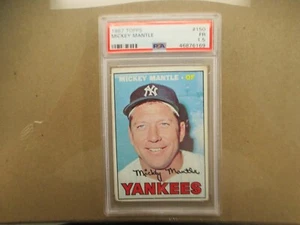 1967 Topps Mickey Mantle #150 HOF New York Yankees PSA 1.5 - Picture 1 of 3