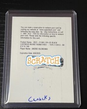 2022-23 UD SPx Andrei Kuzmenko Auto Black Lustrous Rookie Sig /199 Redemption