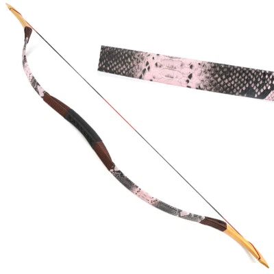 Archery Traditional Recurve Bow Longbow 12-50lbs Mongolia Horse Riding Hunting - Image 1 of 4