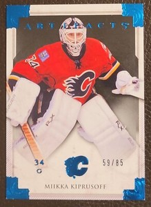 2013-14 Upper Deck Artifacts Goalies Sapphire /85 Miikka Kiprusoff #119
