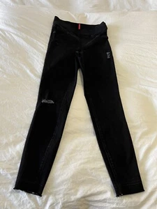 Spanx | Size Small | Pull On Distressed Skinny Jeans Denim Black - Picture 1 of 10
