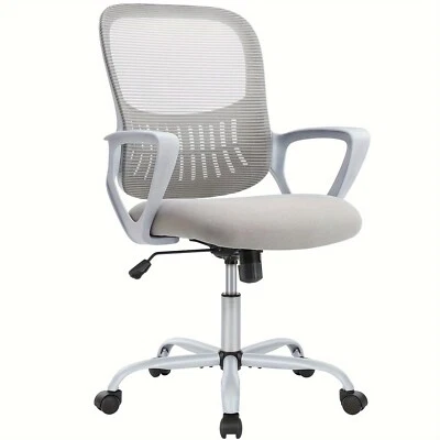 SMUG Office Chair Ergonomic mid-back mesh. Wheels, swivel Height adj. For home office