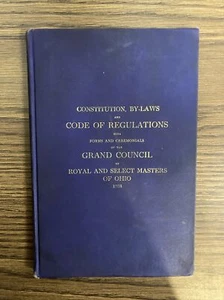 CONSTITUTION, BY-LAWS AND CODE OF REGULATIONS With FORMS AND CEREMONIALS - Photo 1/12