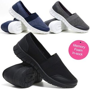 memory foam slip on shoes ladies