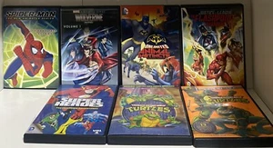 ⭐️Marvel DC Spider-Man Batman Justice League Ninja Turtles Super Heroes DVD Lot - Picture 1 of 2