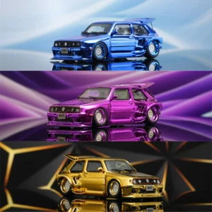 Coche modelo Diecast Liberty64 1:64 Golf MK2 cromado - Imagen 1 de 13