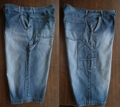 George Mens Y2K Vintage 90s Baggy Loose Fit Distressed Denim Shorts w36 size - Image 1 of 4