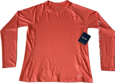Huk рыбалки длинным рукавом Pursuit футболка женщин размер M оранжевый - Изображение 1 из 4