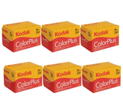 6 rollos de película negativa color Kodak Color Plus 200 36 exposición 35 mm FRESCA Foto 1 de 3