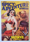 Spicy-Adventure Stories avril 1936 Vol. 4 No. 1 réplique pulpe tournesol réimpression